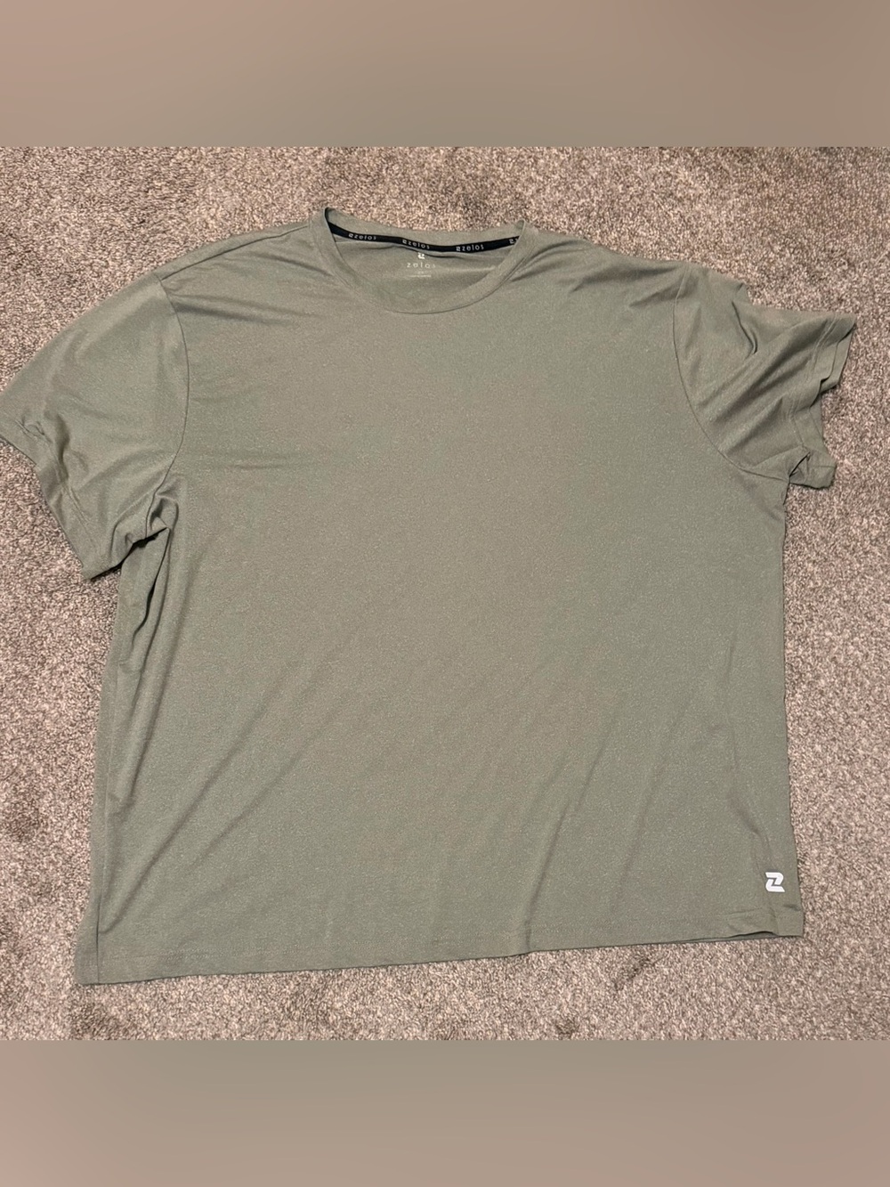 ZELOS Men's Crew Tee in Olive